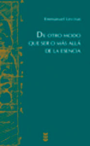 De otro modo que ser o más allá de la esencia, de LEVINAS | portada del libro