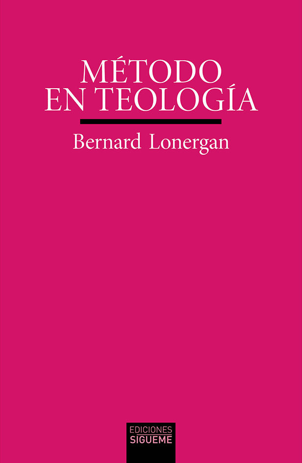 Método en teología, de Lonergan, Bernard | portada del libro
