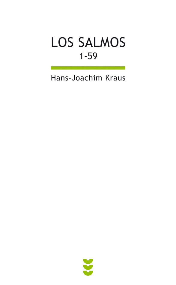 Los salmos I (1-59), de Kraus, Hans Joachim | portada del libro
