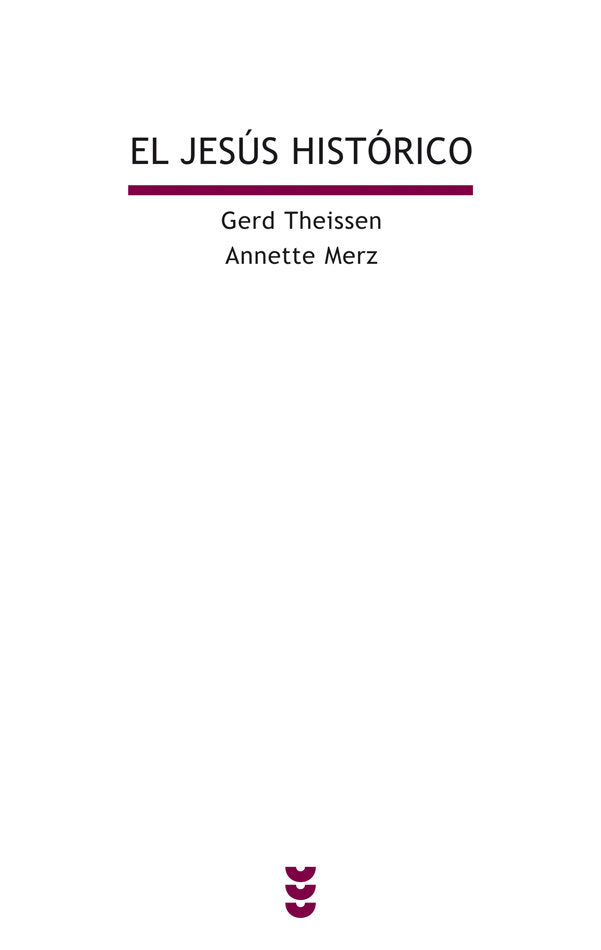 El Jesús histórico, de Theissen-Merz | portada del libro