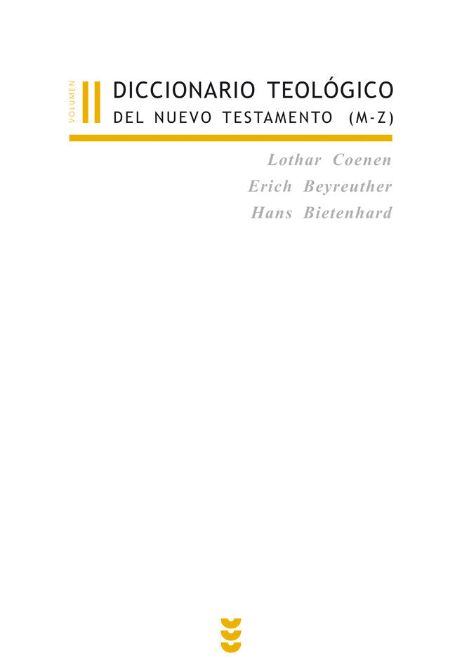 Diccionario teológico del Nuevo Testamento II, de Coenen | portada del libro