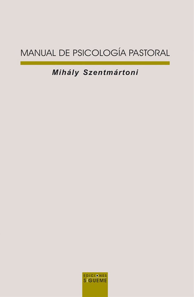 Manual de psicología pastoral, de Szentmártoni | portada del libro