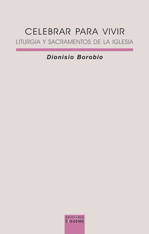 Celebrar para vivir, de Borobio | portada del libro
