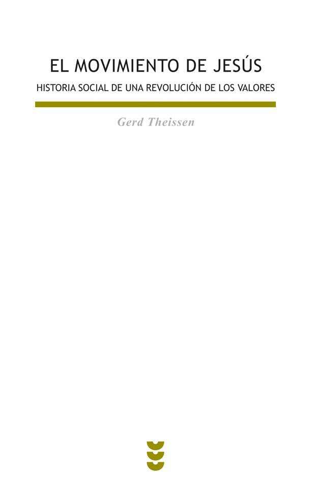 MOVIMIENTO DE JESUS, de Theissen | portada del libro