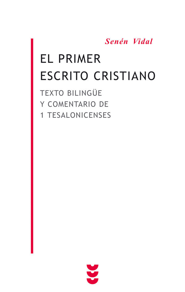 El primer escrito cristiano, de Vidal | portada del libro