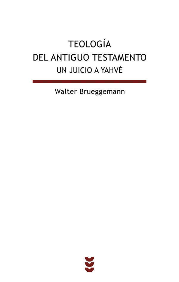 Teología del Antiguo Testamento, de Brueggemann | portada del libro