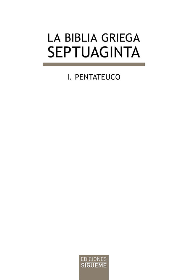 La Biblia griega: I. Pentateuco, de Desconocido | portada del libro