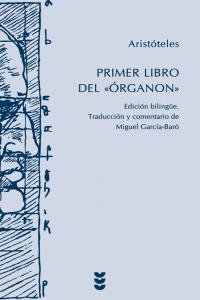 El primer libro del "Órganon", de Aristoteles | portada del libro