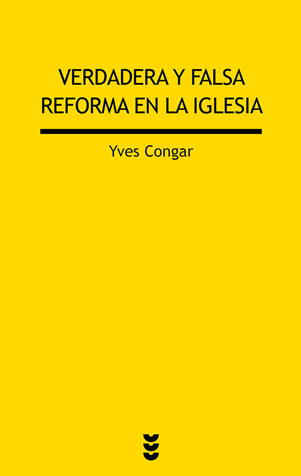 Verdadera y falsa reforma en la iglesia, de Congar | portada del libro