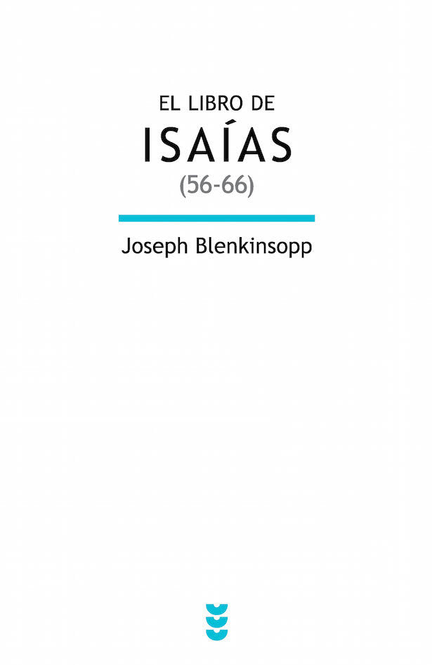 LIBRO DE ISAIAS ( 56-66 ) , EL, de Blenkinsopp | portada del libro