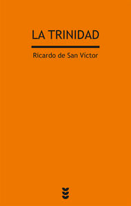 La trinidad, de Ricardo de San Victor | portada del libro