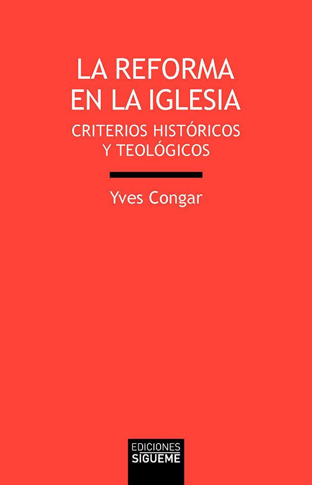La reforma de la iglesia, de Congar, Yves | portada del libro