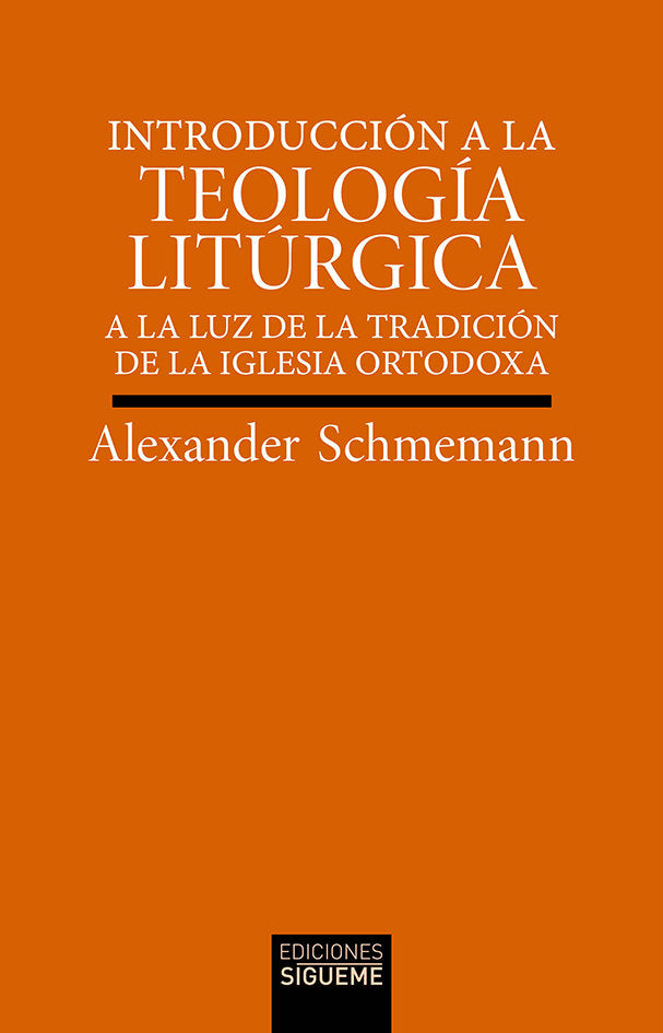 Introducción a la Teología Litúrgica, de Schmemann, Alexander | portada del libro