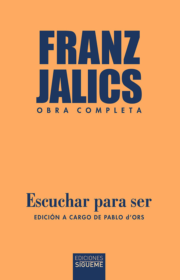 ESCUCHAR PARA SER, de JALICS, FRANZ | portada del libro