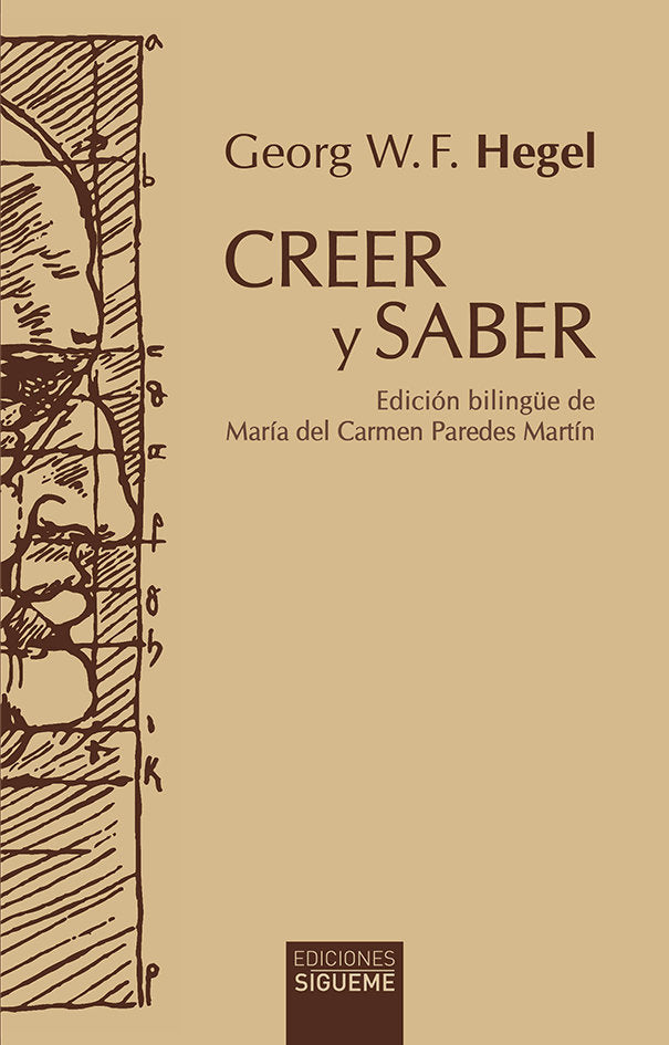 CREER Y SABER, de HEGEL | portada del libro