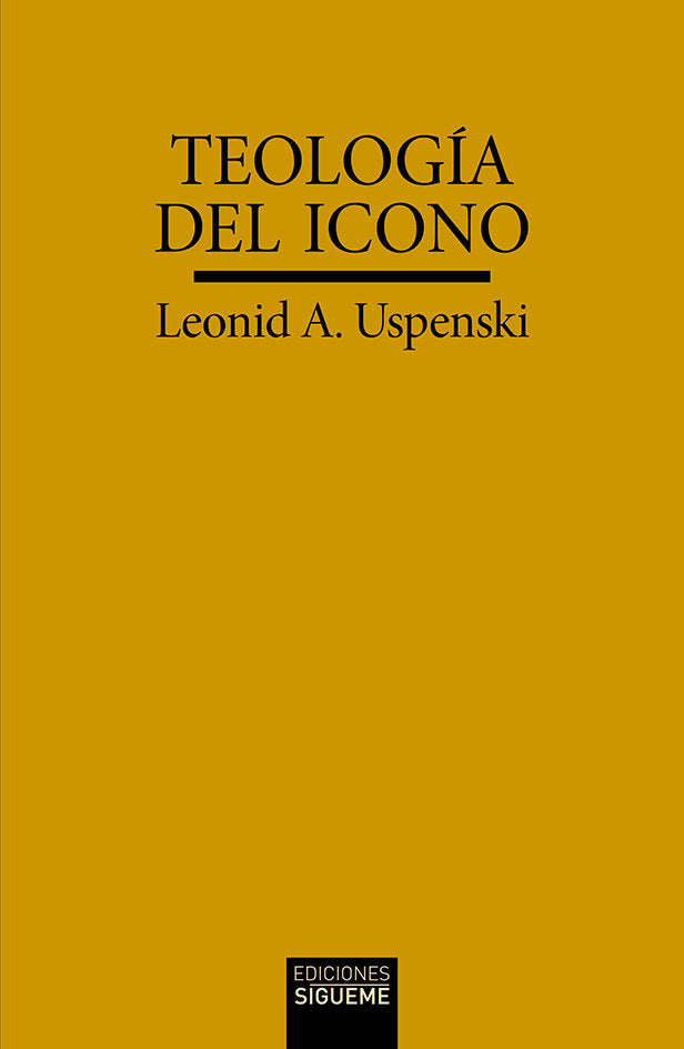 TEOLOGÍA DEL ICONO, de USPENSKI | portada del libro