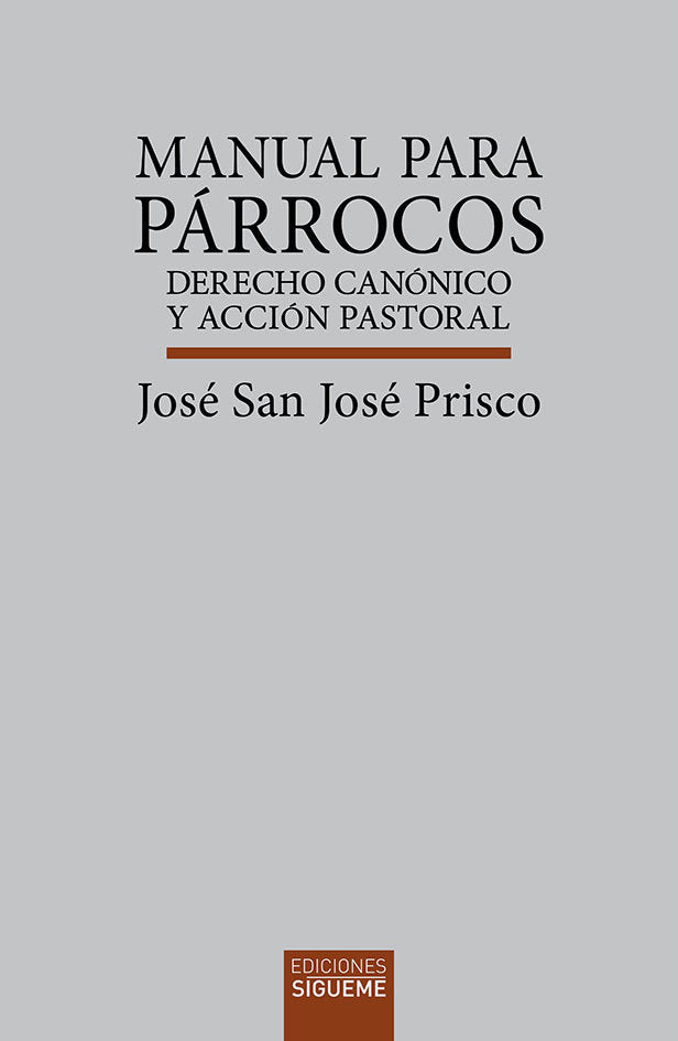 MANUAL PARA PARROCOS, de SAN JOSE PRISCO, JOSE | portada del libro