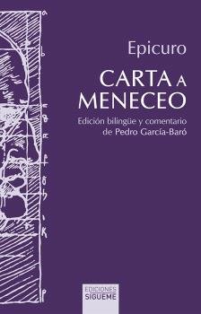 CARTAS A MENECIO, de EPICURO | portada del libro