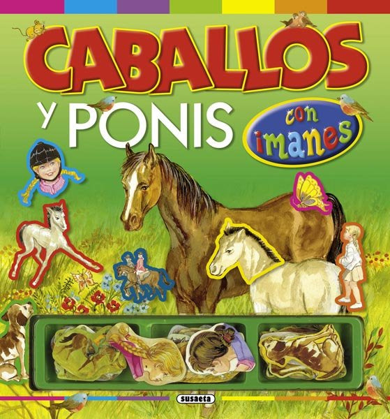 Caballos y ponis con imanes, de Susaeta | portada del libro