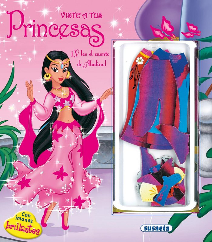 Viste a tus princesas. Aladino, de Susaeta, Equipo | portada del libro