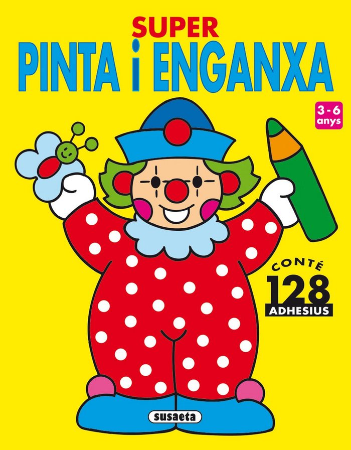 Súper pinta i enganxa 1, de Susaeta, Equipo | portada del libro