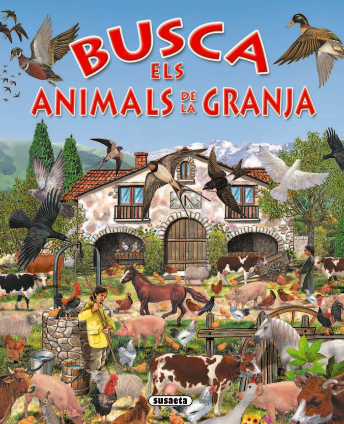Busca els animals de la granja, de Susaeta | portada del libro