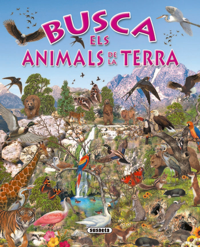 Busca els animals de la terra, de Susaeta | portada del libro