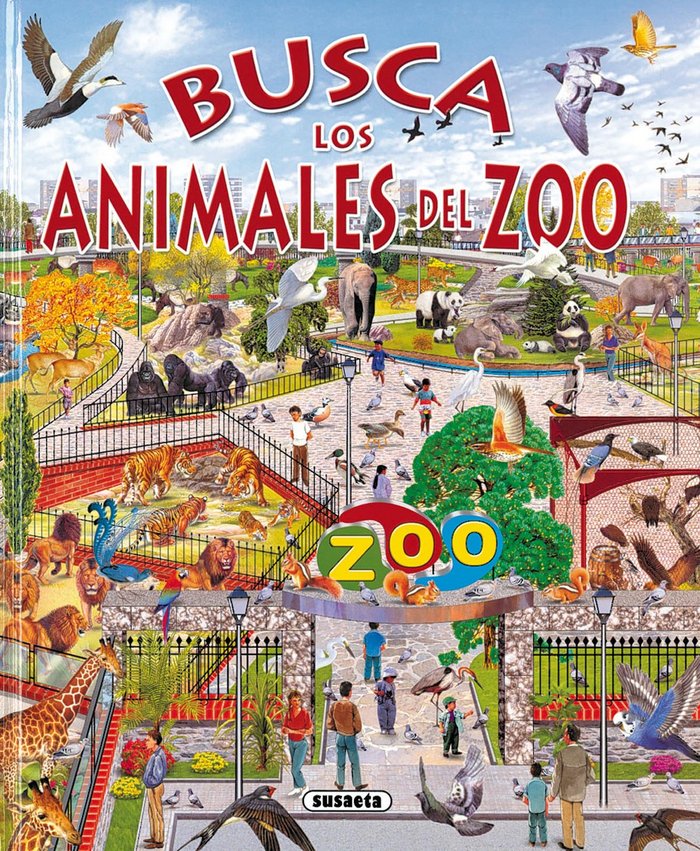 Busca los animales del zoo, de Rovira, Pere | portada del libro