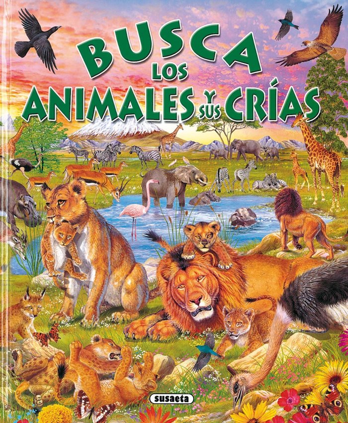 Busca los animales y sus crías, de Susaeta, Equipo | portada del libro