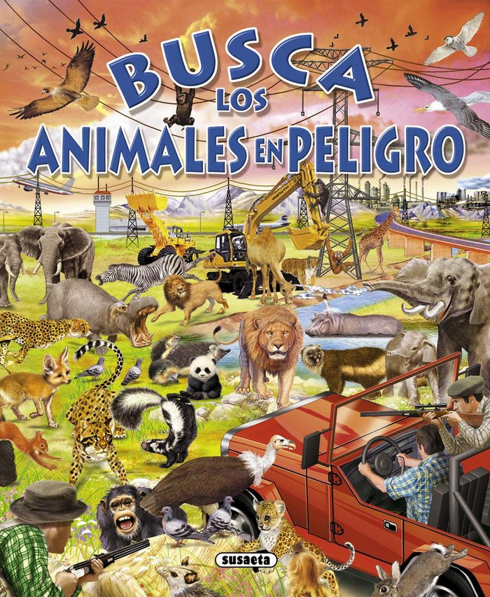 Busca los animales en peligro, de Susaeta | portada del libro