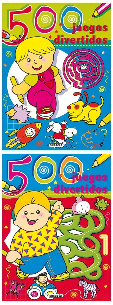 500 juegos divertidos (2 títulos), de Susaeta | portada del libro