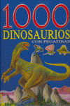 1000 DINOSAURIOS CON PEGATINAS (AZUL) | portada del libro