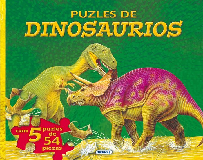 Puzles de dinosaurios | portada del libro