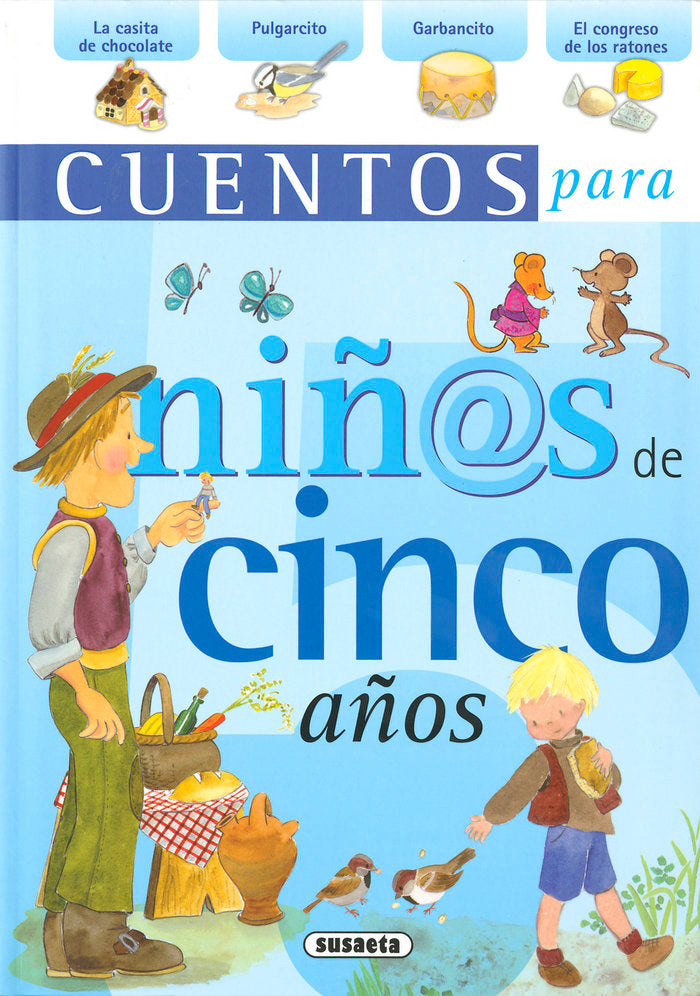 Cuentos para niñ@s de cinco años, de Susaeta | portada del libro