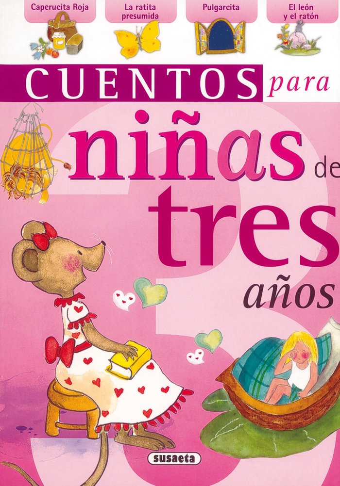 Cuentos para niñ@s de tres años, de Susaeta | portada del libro