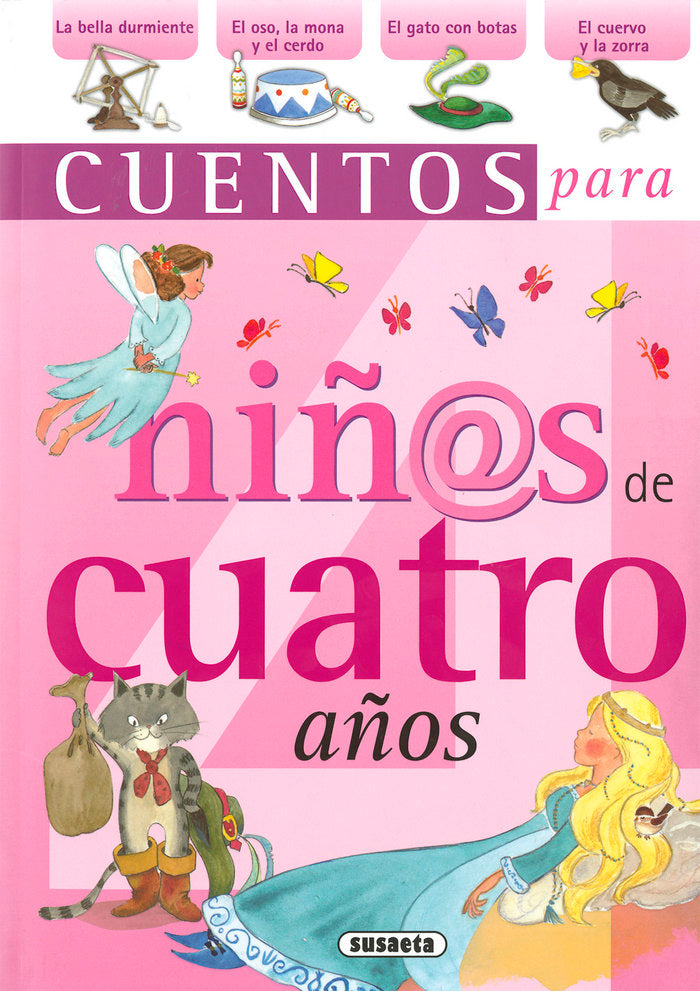 Cuentos para niñ@s de cuatro años, de Susaeta | portada del libro