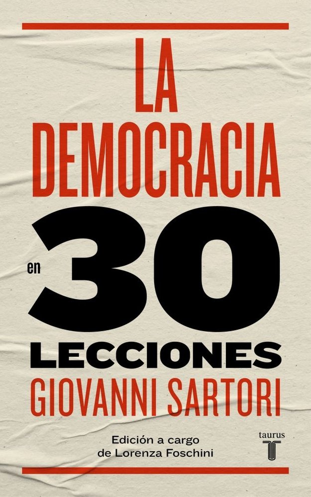 La democracia en 30 lecciones, de Sartori, Giovanni | portada del libro