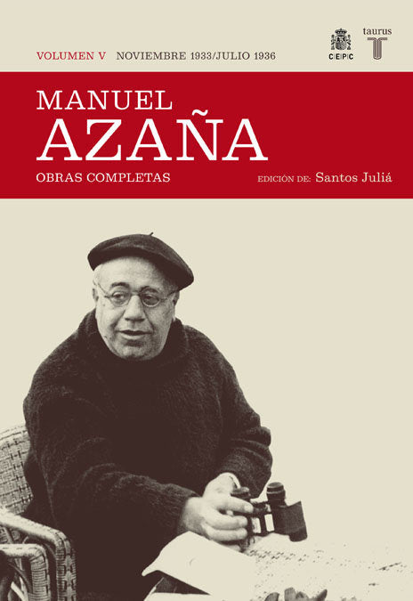 Obras completas. Volumen V (noviembre 1933 / julio 1936), de Azaña, Manuel | portada del libro