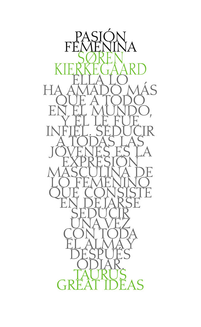 Pasión femenina (Serie Great Ideas 38), de Kierkegaard, Soren | portada del libro