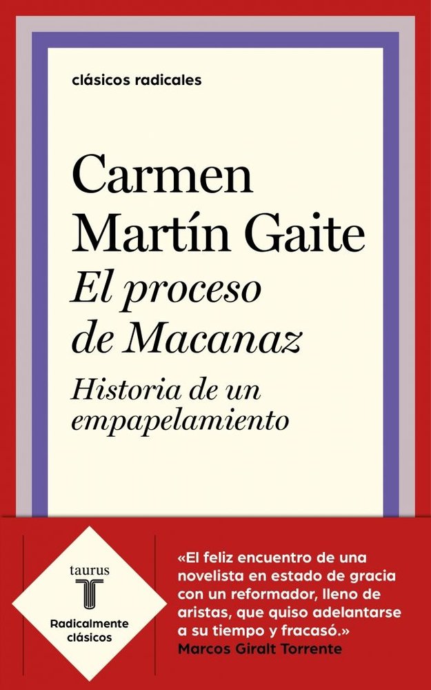 El proceso de Macanaz, de Martín Gaite, Carmen | portada del libro
