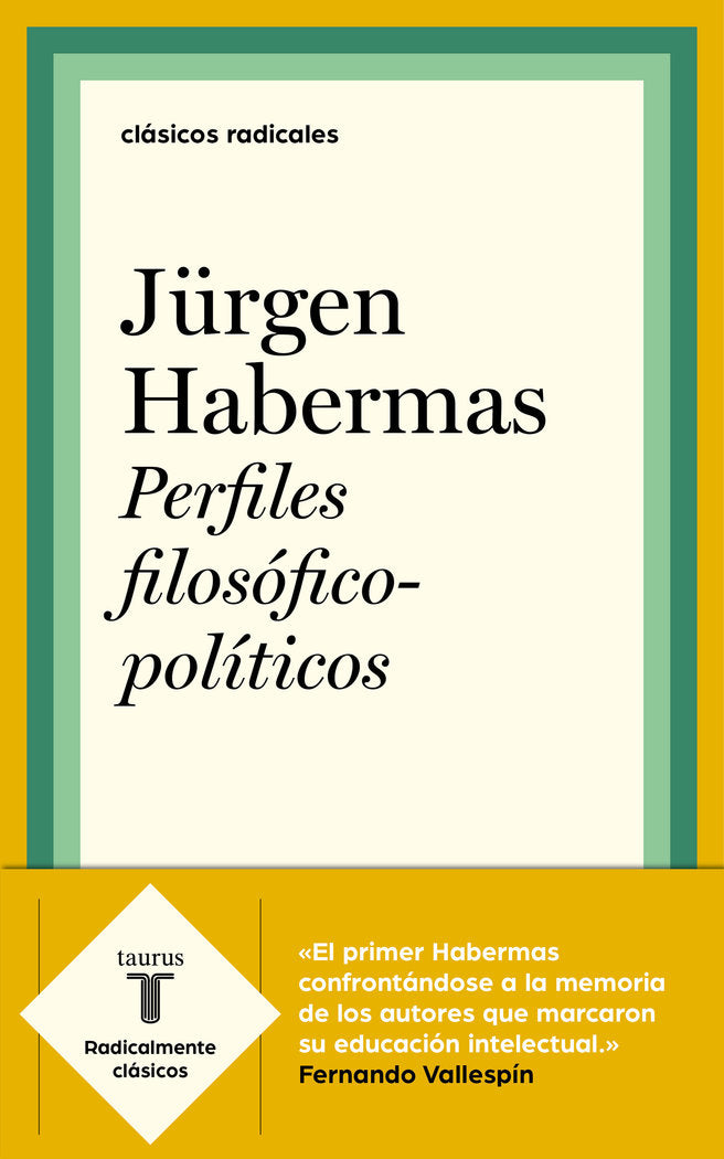 Perfiles filosófico-políticos, de Habermas, Jurgen | portada del libro