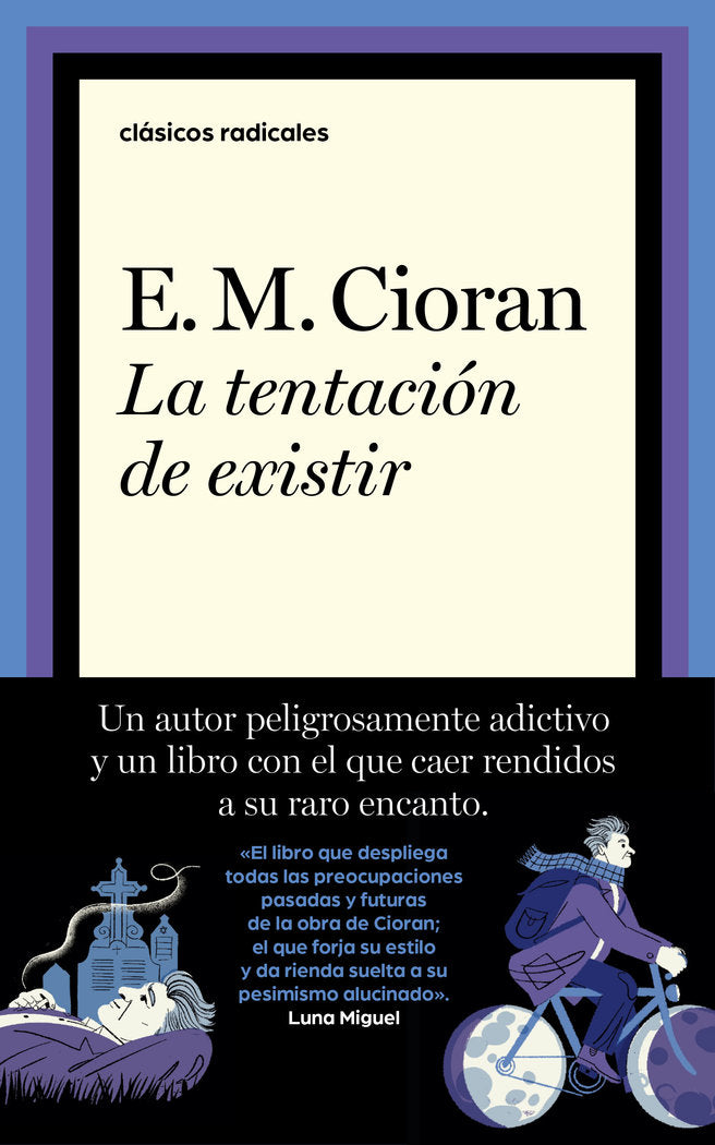 LA TENTACION DE EXISTIR, de E M CIORAN | portada del libro
