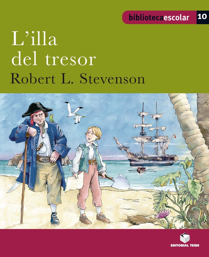 Biblioteca Escolar 010 - L'illa del Tresor -R. L. Stevenson-, de EDITORIAL TEIDE SA | portada del libro