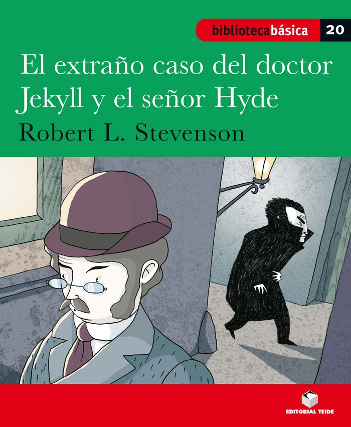 Biblioteca Básica 020 - El extraño caso del doctor Jekyll y míster Hyde -R. L. Stevenson-, de Varios autores | portada del li
