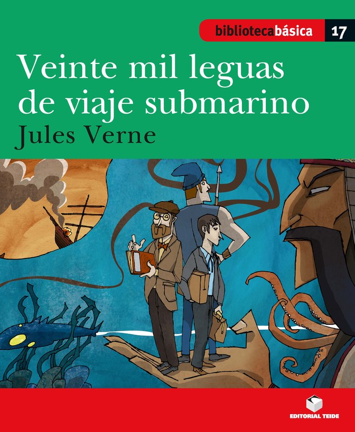 Biblioteca Básica 018 - Veinte mil leguas de viaje submarino -J. Verne-, de VERNE | portada del libro