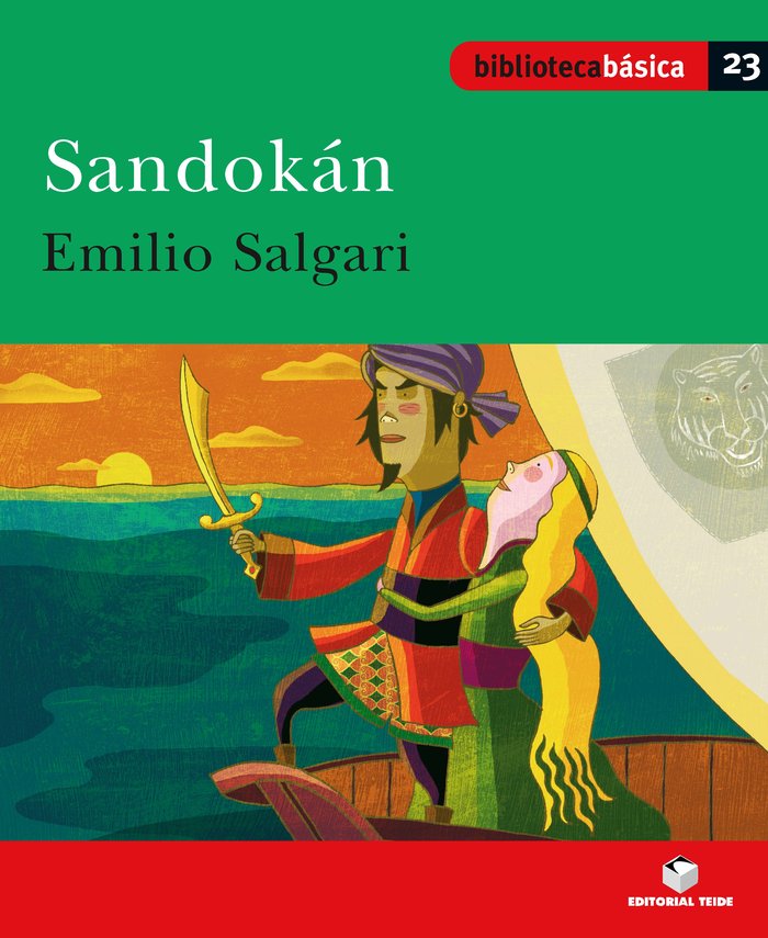Biblioteca básica 023 - Sandokan -Emilio Salgari-, de SALGARI, EMILIO | portada del libro