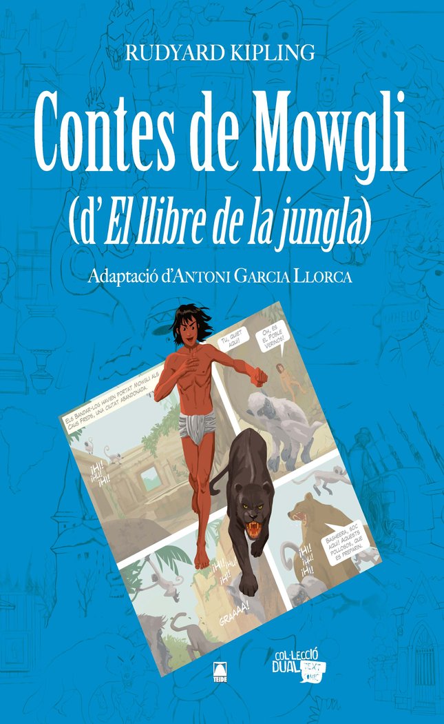 Col·lecció Dual 007 - Contes de Mowgli (d'El llibre de la jungla), de Fortuny Giné, Joan Baptista | portada del libro