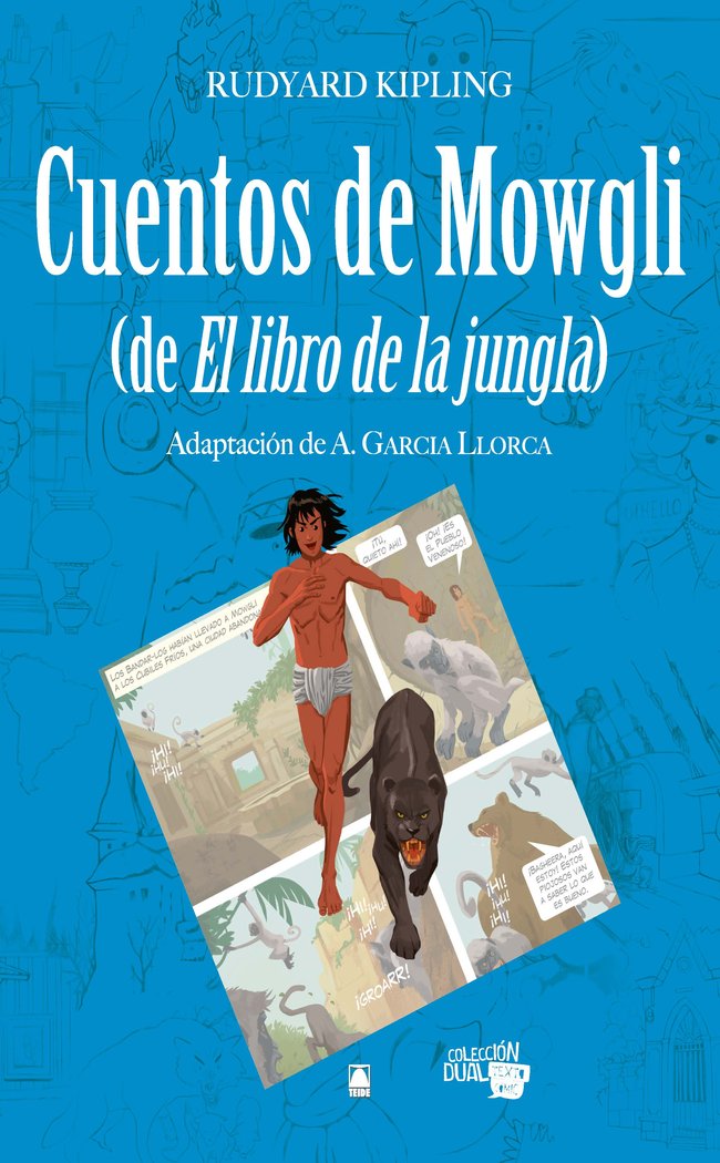 Colección Dual 007 - Cuentos de Mowgli (de El libro de la jungla), de Fortuny Giné, Joan Baptista | portada del libro