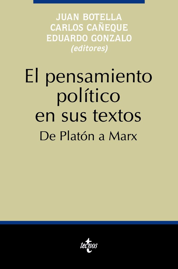 El pensamiento político en sus textos, de Botella Corral, Joan | portada del libro
