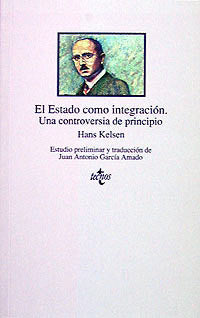 EL ESTADO COMO INTEGRACIÓN, de KELSEN | portada del libro